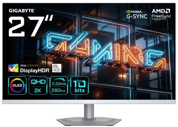 GIGABYTE OLED MONITORIUS 27” MO27Q2A ICE 280Hz
