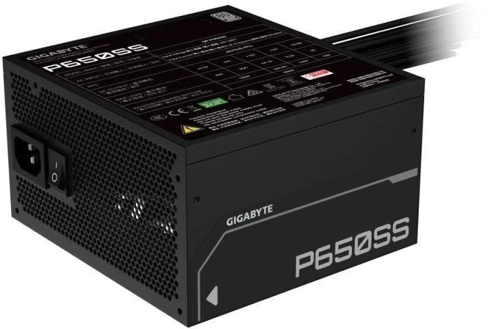 GIGABYTE P650SS maitinimo blokas 650W 20+4 pin ATX juodas