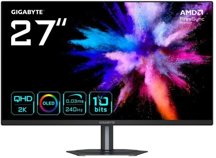Ausinės GIGABYTE QD-OLED monitorius 27" GO27Q24 240Hz
