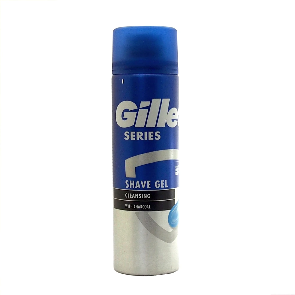 Gillette Series skutimosi gelis valomasis su anglimi 3 x 200 ml