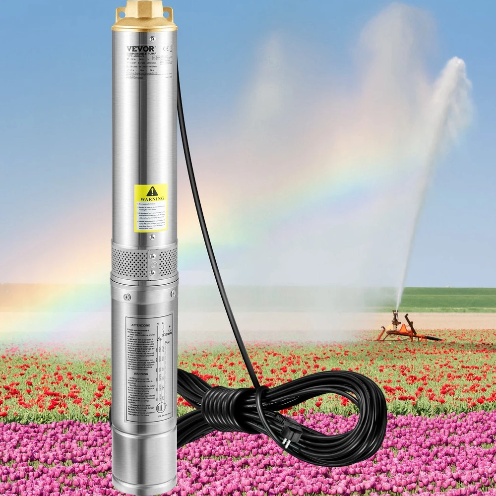 VEVOR Giluminis panardinamas siurblys, 750W 230V, 100L/min