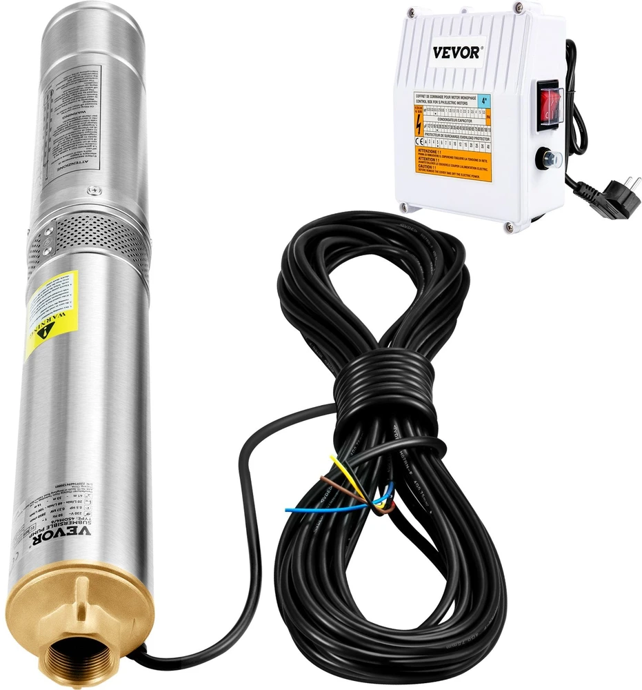 VEVOR Giluminis panardinamasis siurblys, 1100W, 230V, 190L/min 57m