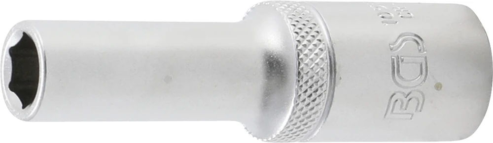 BGS GILZINĖ GALVUTĖ, ŠEŠIAKAMPĖ, GILI | 12,5 MM (1/2") KVADRATINĖ JUNGTIS | 10 MM (10550)
