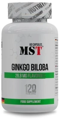 Ginkmedžio lapų ekstrakto kapsulės MST Ginkgo Biloba 60 kapsulių