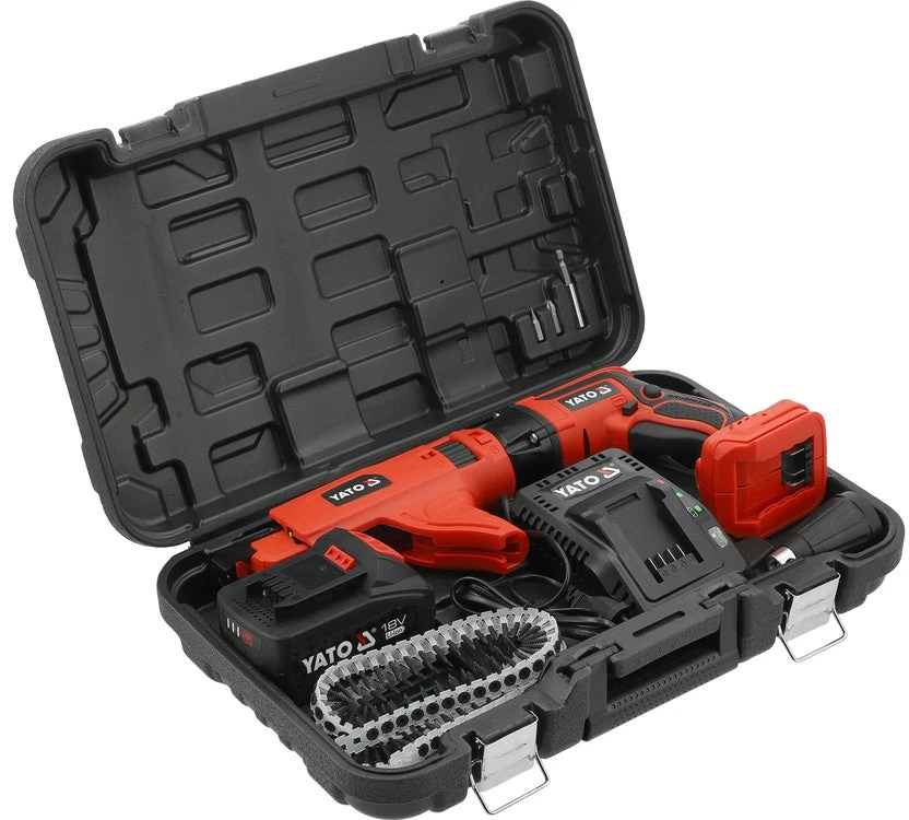 Akumuliatorinis automatinis medsraigčių suktuvas Yato YT-82075; 18 V; 1x4,0 Ah akum.