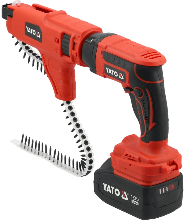 Akumuliatorinis automatinis medsraigčių suktuvas Yato YT-82075; 18 V; 1x4,0 Ah akum.