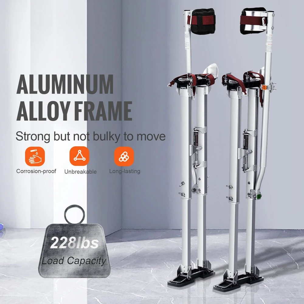 VEVOR Reguliuojami aliuminiai kojokai gipso kartonui 91-127 cm