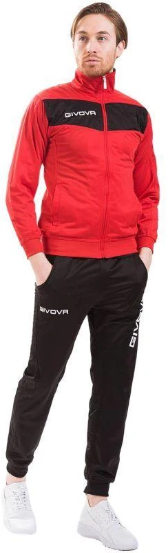 Givova Tuta Visa TR018 1210 sportinis kostiumas Raudona/Juoda