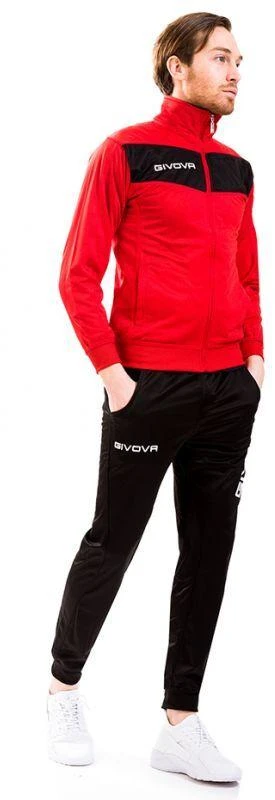 Givova Tuta Visa TR018 1210 sportinis kostiumas Raudona/Juoda