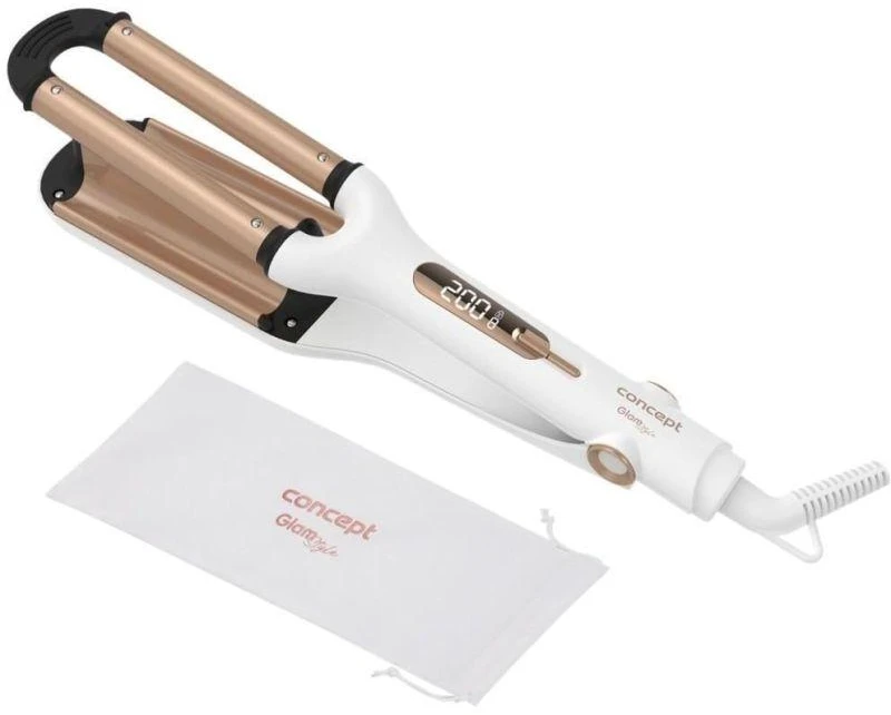 Concept KT2140 Hair styling device – waver auksinis, baltas