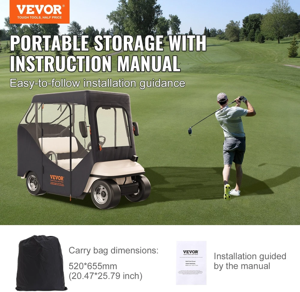 VEVOR Golfūrimio uždangalas, 600D poliesteris