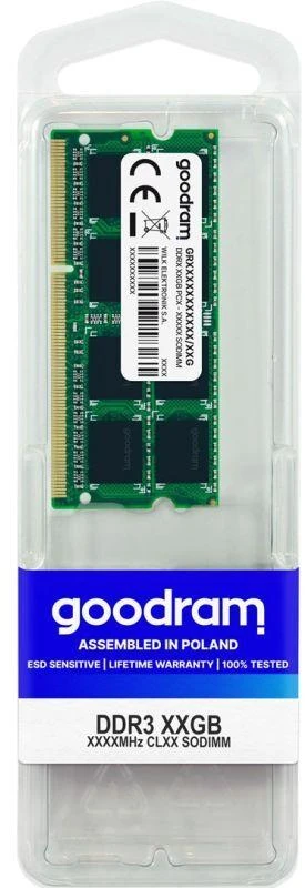 GOODRAM GR1600S3V64L11S/4G atmintis (DDR3 SO-DIMM; 1 x 4 GB; 1600 MHz; CL11)