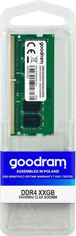 Nešiojamo kompiuterio atmintis GOODRAM 16GB DDR4 3200MHz SODIMM CL22