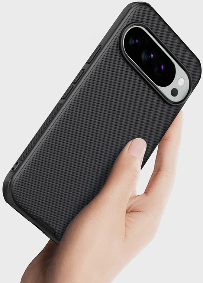 Nillkin Super Frosted PRO Magnetic Back dėklas skirtas Google Pixel 10/10 Pro juodos spalvos