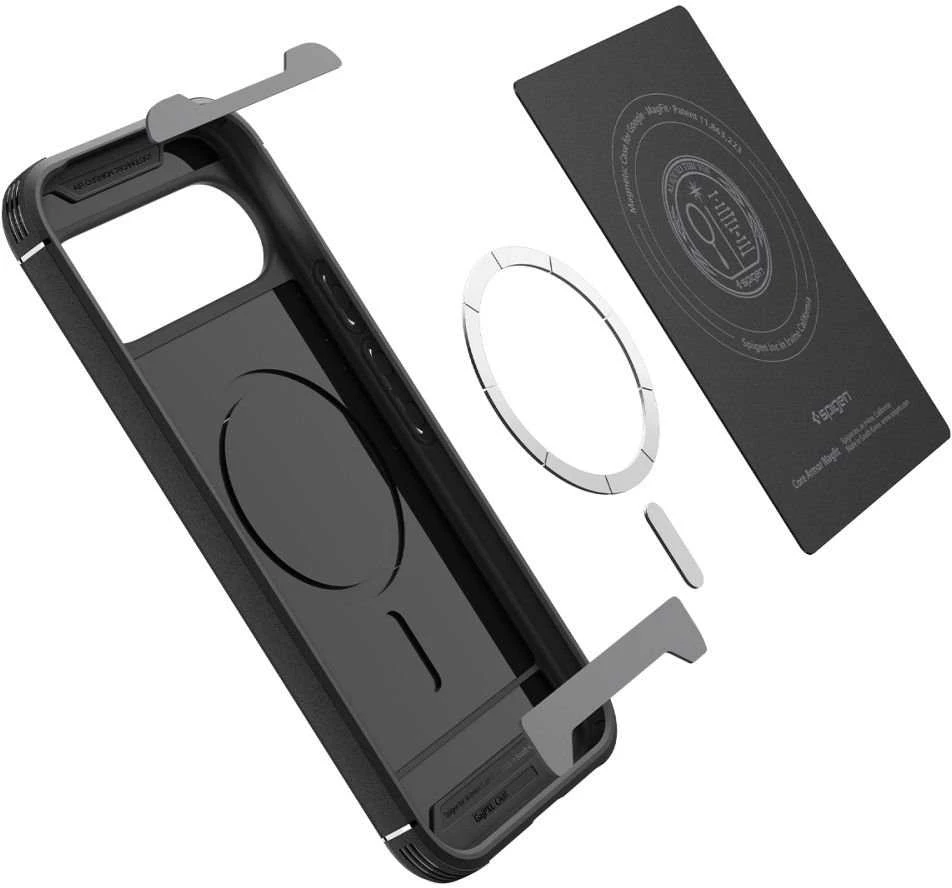 „Spigen Core Armor Mag MagSafe“ dėklas, skirtas „Google Pixel 10 Pro XL“ – matinis juodas
