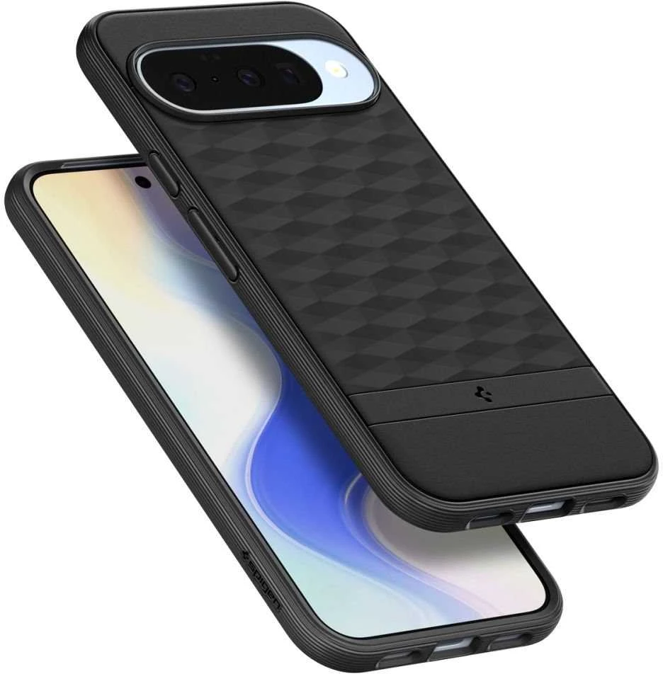 „Spigen Parallax Mag MagSafe“ dėklas, skirtas „Google Pixel 10 Pro XL“ – matinis juodas