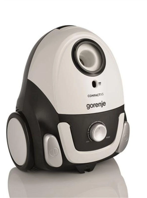 Gorenje VCEA11CXWII dulkių siurblys, 2 l, cilindrinis, sausam valymui, 750 W, su dulkių maišeliu