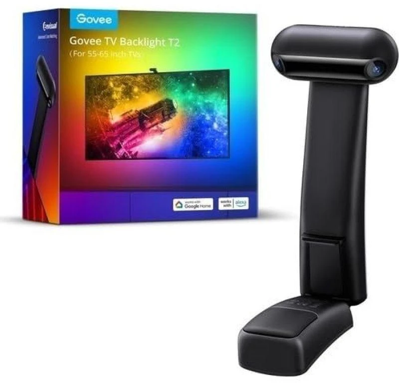 Govee H605C Envisual TV foninis apšvietimas T2 | Taśma LED | dla TV 75-85 cali, RGBIC, Wi-Fi+Bluetooth