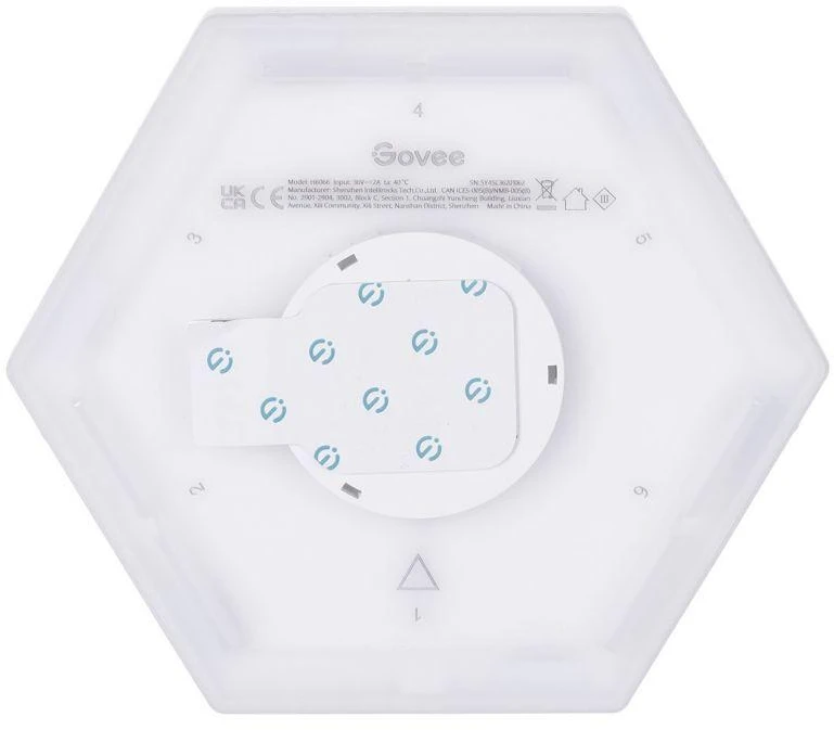 „Govee Glide Hexa Pro“ išmanusis sieninis šviestuvas su „Wi-Fi“ / „Bluetooth“ 72 W