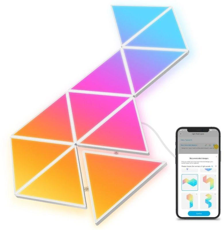 Ausinės Govee H6067 Glide Triangle | LED panelės | RGBIC