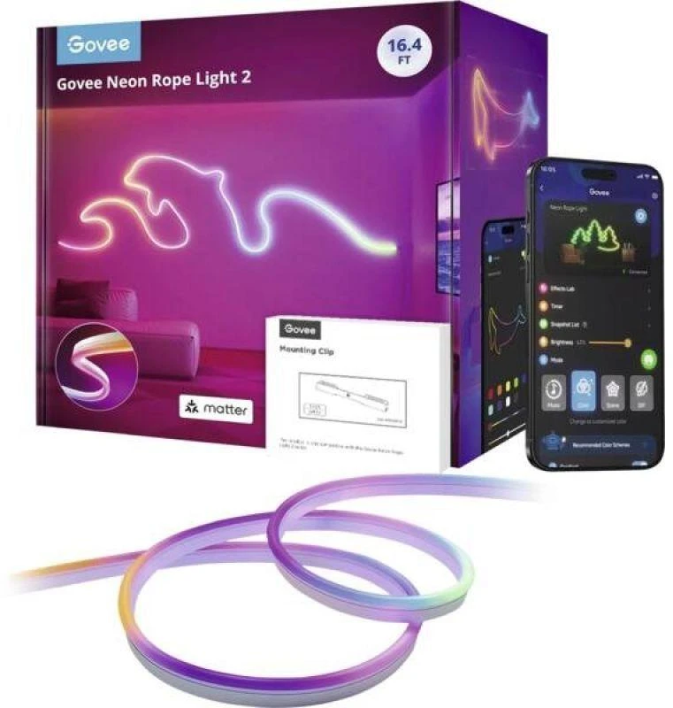 Govee H61D5 Neoniniai žibintai 2 5m | Oświetlenie LED | Matter, HomeKit, Google, Alexa, SmartThings