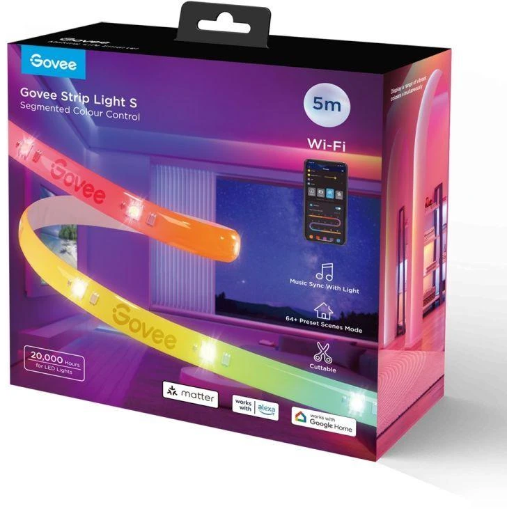 Govee H612A 5m | LED juostelė | Wi-Fi, Bluetooth, RGBIC