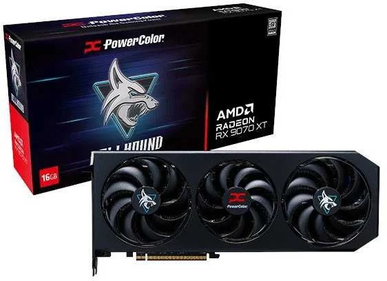 Vaizdo plokštė PowerColor Radeon RX 9070 XT Hellhound 16GB GDDR6