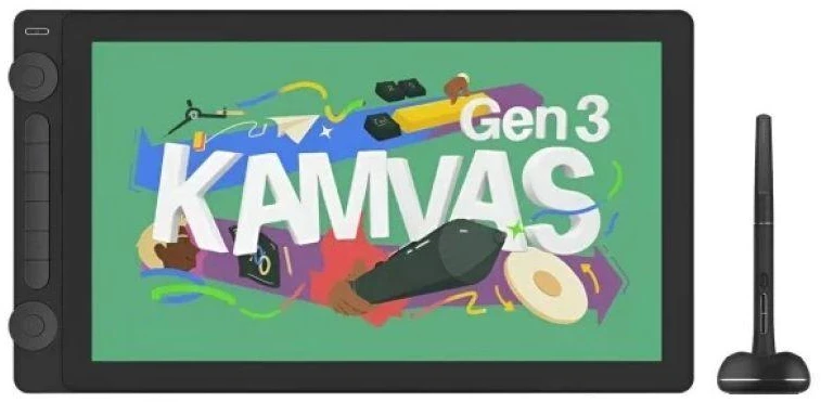 Huion Kamvas 16 NAUJAS Gen.3 grafinis planšetinis kompiuteris