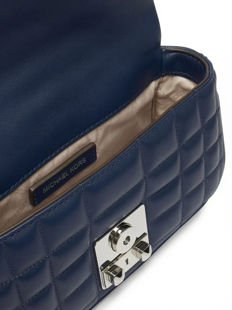 Granatowa skórzana listonoszka Michael Kors 30R4S1SL5L