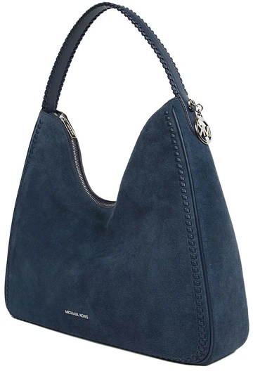 Granatowa skórzana torebka na ramię Michael Kors 35S6S5ZL6S
