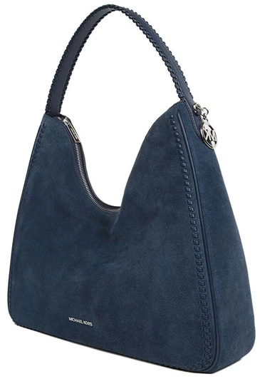 Granatowa skórzana torebka na ramię Michael Kors 35S6S5ZL6S