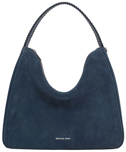 Granatowa skórzana torebka na ramię Michael Kors 35S6S5ZL6S
