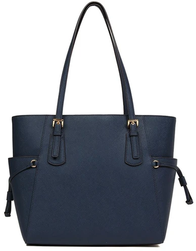 Granatowa skórzana torebka tote Michael Kors 35S5GV6T7L