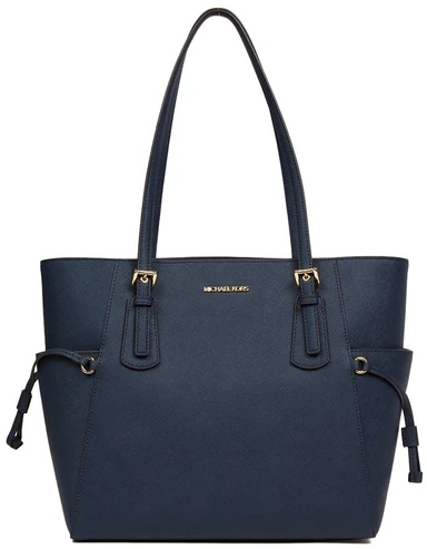 Granatowa skórzana torebka tote Michael Kors 35S5GV6T7L