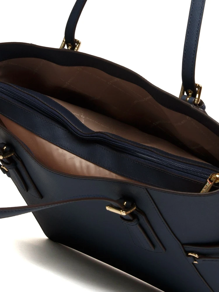 Granatowa skórzana torebka tote Michael Kors 35S5GV6T7L