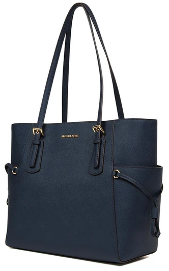 Granatowa skórzana torebka tote Michael Kors 35S5GV6T7L