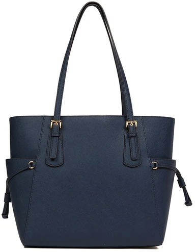 Granatowa skórzana torebka tote Michael Kors 35S5GV6T7L