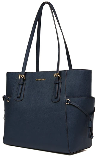 Granatowa skórzana torebka tote Michael Kors 35S5GV6T7L
