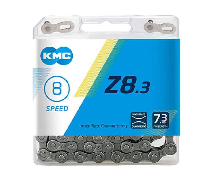 Grandinė KMC Z8.3 Sidabrinis/Pilkas 7.3mm 8 greičių 114 jungtys