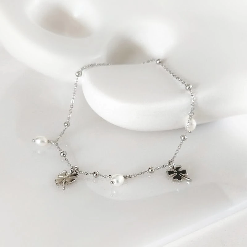 Sidabrinė kojos grandinėlė Ivory