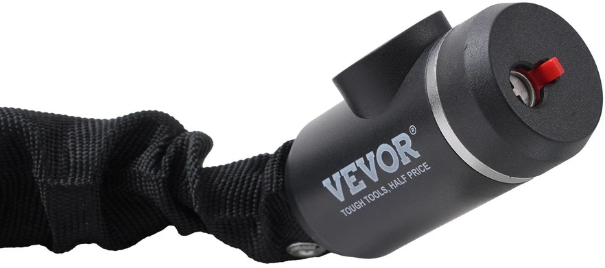 VEVOR Dviračio grandinės spyna su derinimo mechanizmu ir 2 raktai