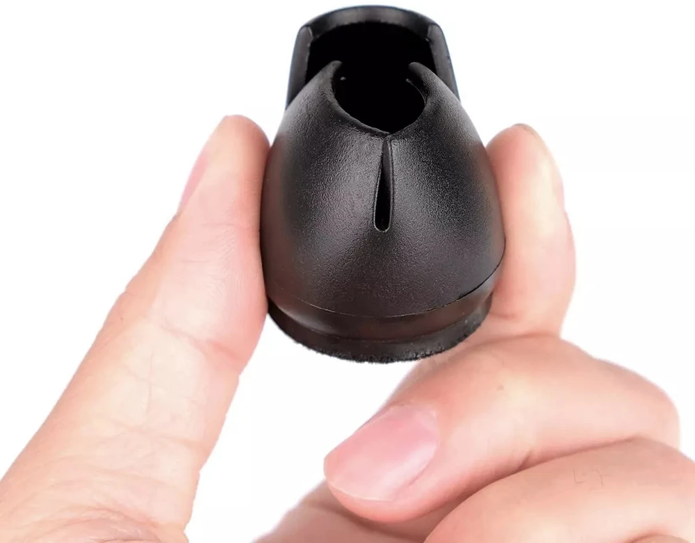 Grandininis pjūklas ATL Silikoniniai baldų padukai 16 vnt. 12-16 mm juodi
