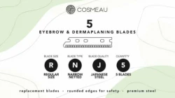 Grandininis pjūklas Bamboozy Dermaplaningo antakių peiliukas – 5 vnt.