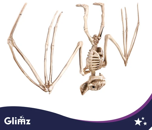 Šikšnosparnio skeletas – dekoracija 30 cm Glimz