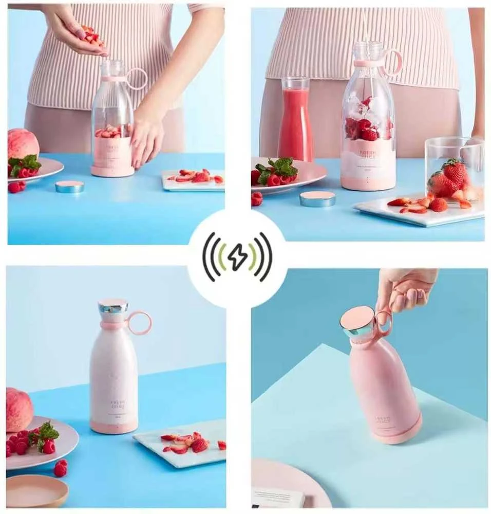 Stilingas Nešiojamas Trintuvas/Blenderis/Gertuvė Rožinė