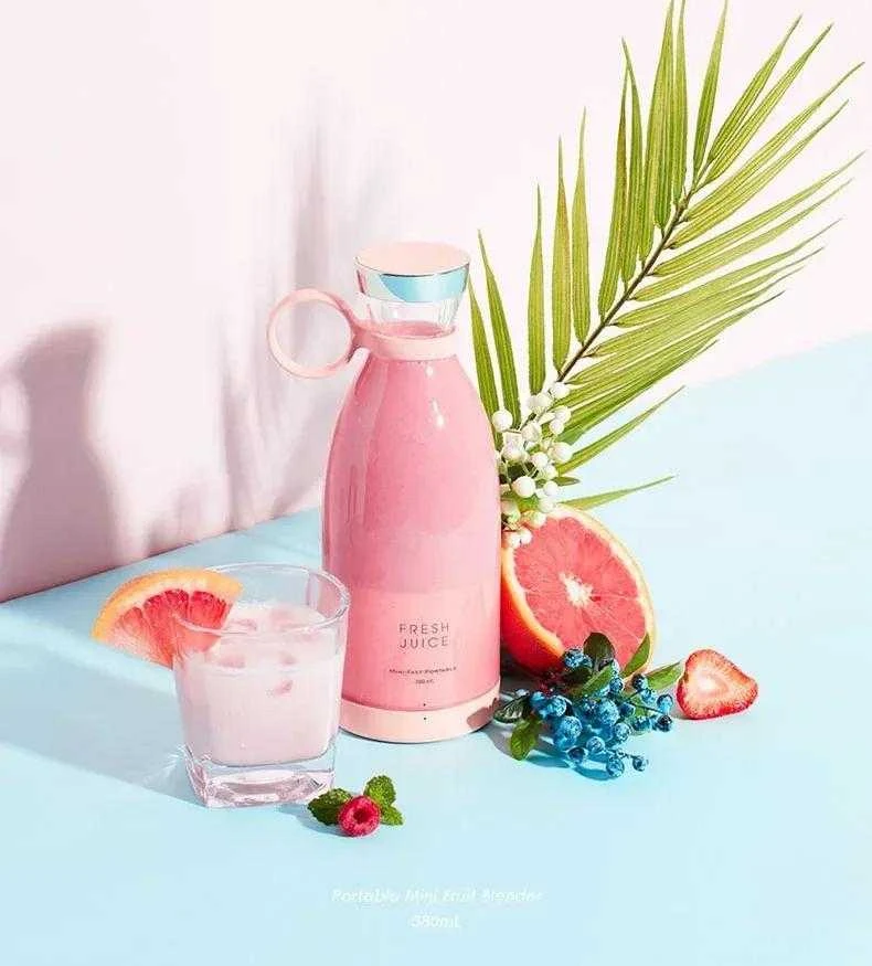 Stilingas Nešiojamas Trintuvas/Blenderis/Gertuvė Rožinė