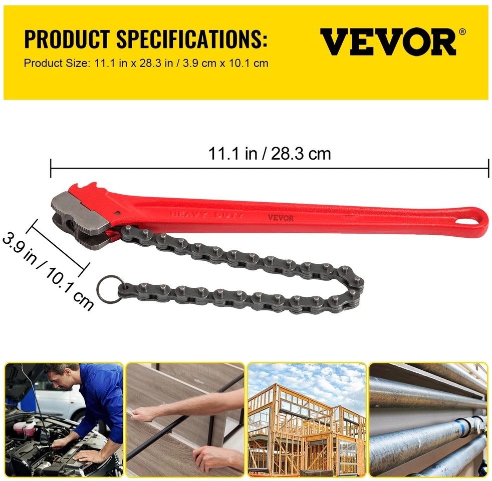 VEVOR Grandininis raktas 91 cm vamzdžiams