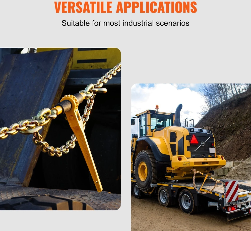 VEVOR Grandinių ir ričių rinkinys 3/8"-1/2" su ratchetu