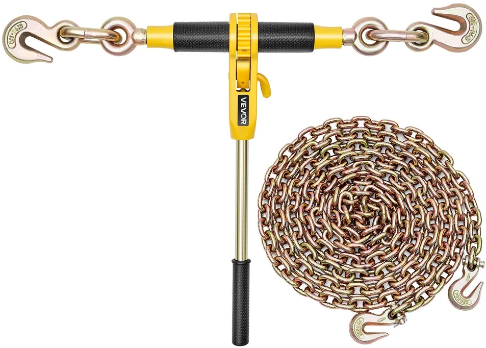 VEVOR Grandininis veržtuvas 8 mm x 3 m su G80 grandine