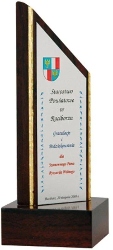 Graviruotas plastiko trofėjus